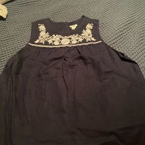 J. Crew sleeveless linen shirt